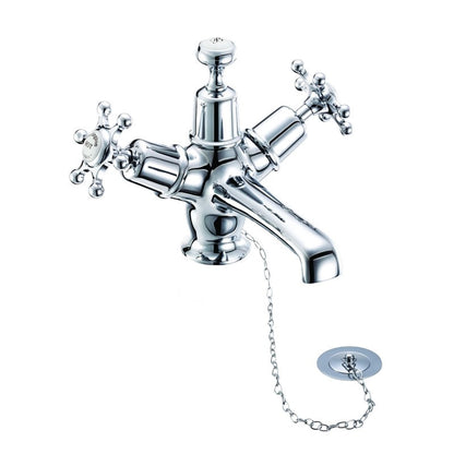 Burlington Birkenhead BI5-QT Basin Mixer with Plug & Chain Waste