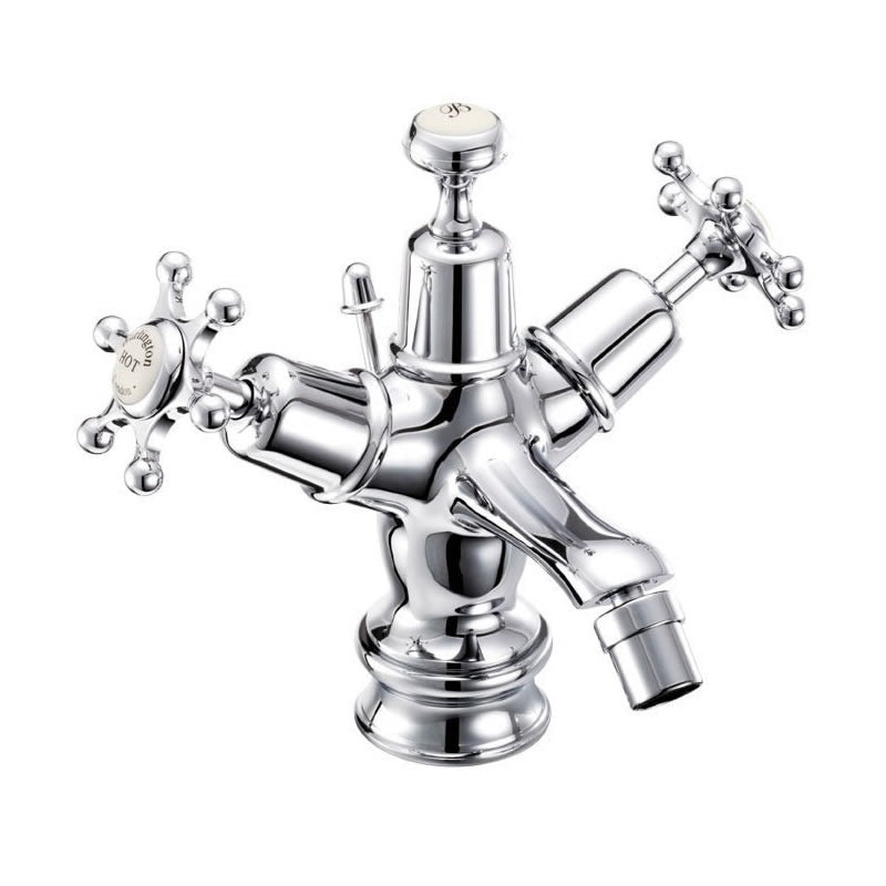 Burlington Birkenhead BIR13-QT Regent Bidet Mixer with Pop-up Waste