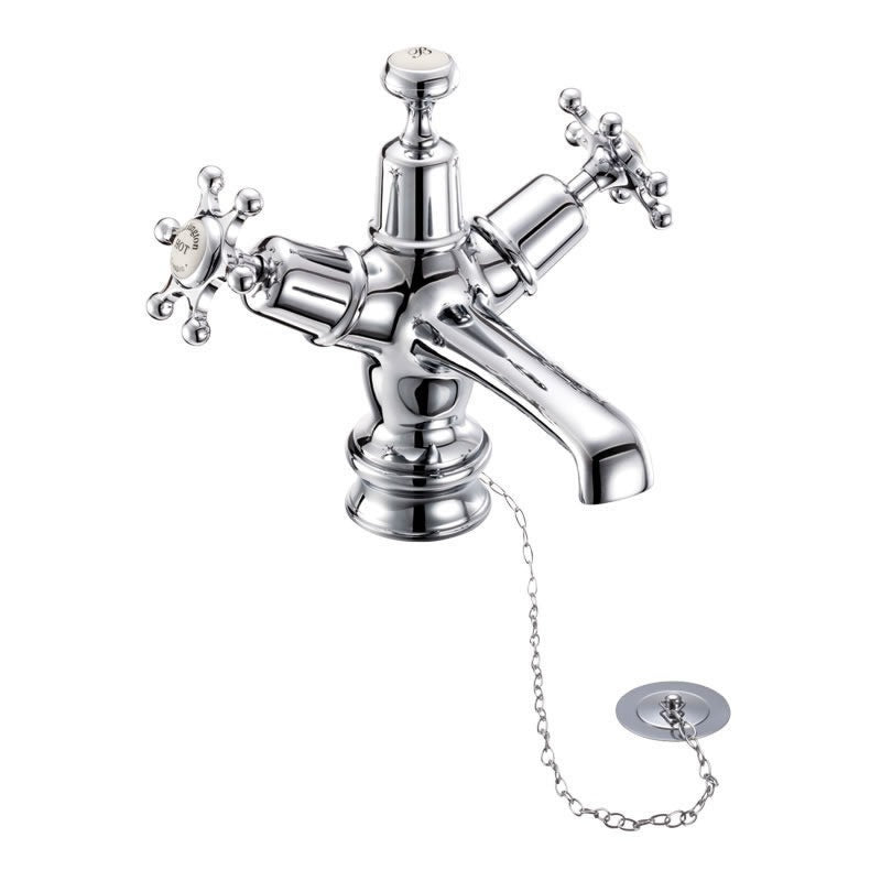 Burlington Birkenhead BIR5-QT Regent Basin Mixer with Plug & Chain Waste