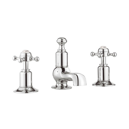 Crosswater Belgravia Crosshead Basin 3 Hole Set Deck Mounted