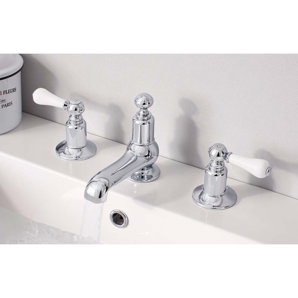 Crosswater Belgravia Lever Basin 3 Hole Set