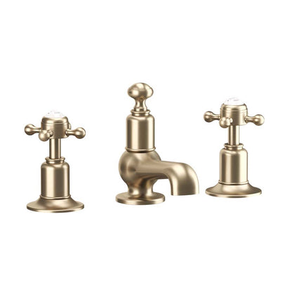 Crosswater Belgravia Crosshead Basin 3 Hole Set Deck Mounted