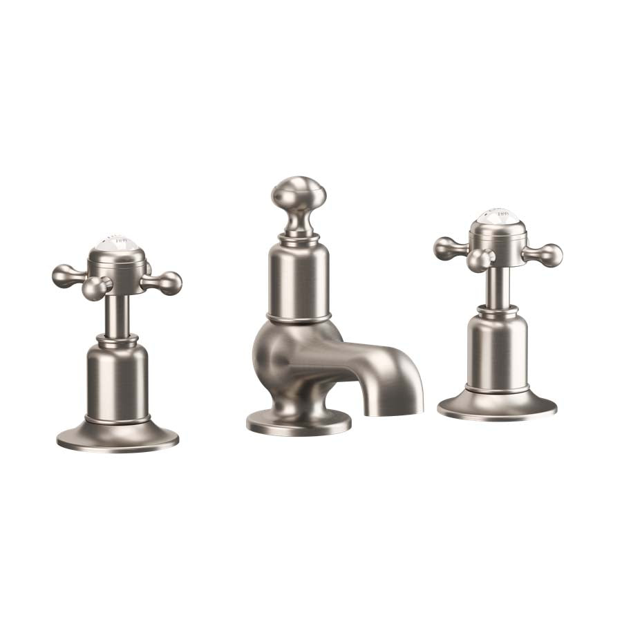 Crosswater Belgravia Crosshead Basin 3 Hole Set Deck Mounted