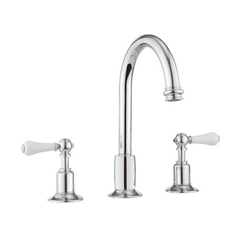 Crosswater BL135DPC_LV Belgravia Lever Three Tap Hole Basin Mix