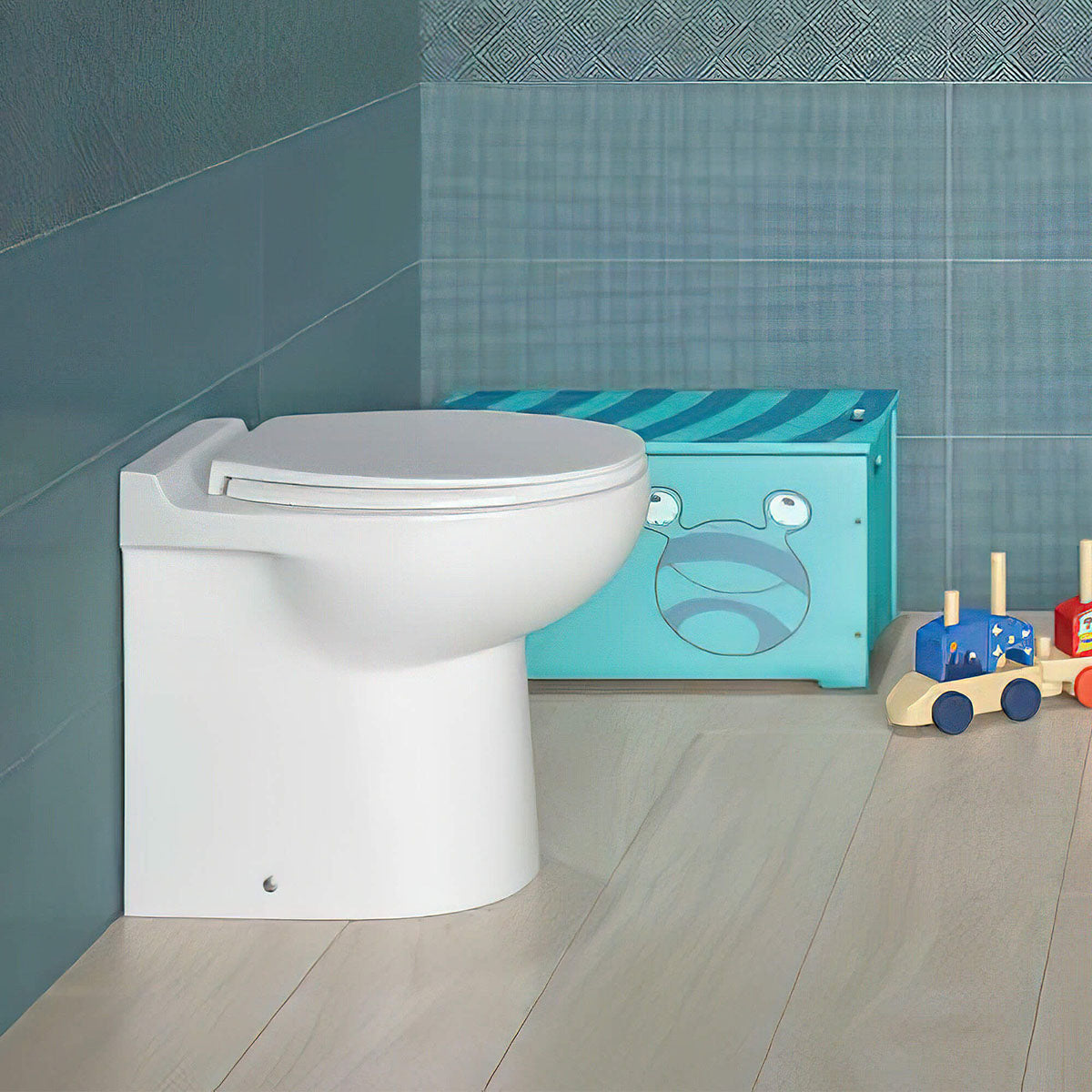 RAK BL18AWHA Junior Back-To-Wall White WC Pan With Ring Seat 480mm