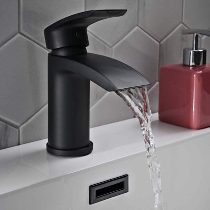 Luxe81 Belini Black Mono Basin Mixer Tap