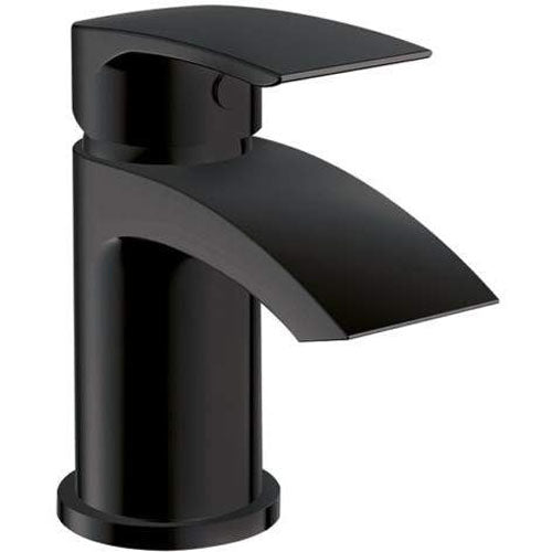 Luxe81 Belini Matt Black Mini Mono Basin Mixer Tap