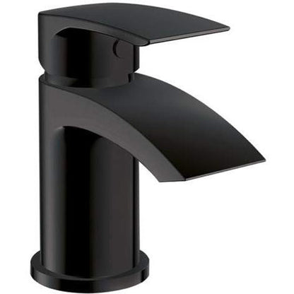 Luxe81 Belini Matt Black Mini Mono Basin Mixer Tap