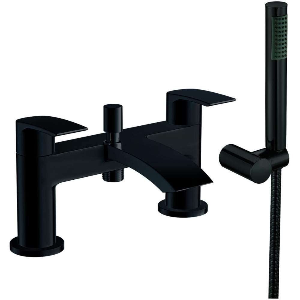 Luxe81 Belini Black Bath Shower Mixer Tap