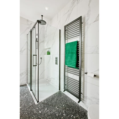 Merlyn Ionic Essence Frameless Black Sliding Shower Door