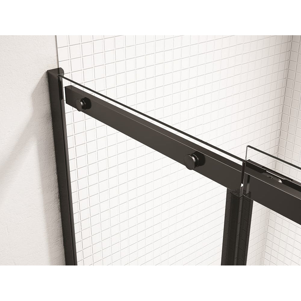 Merlyn Ionic Essence Frameless Black Sliding Shower Door