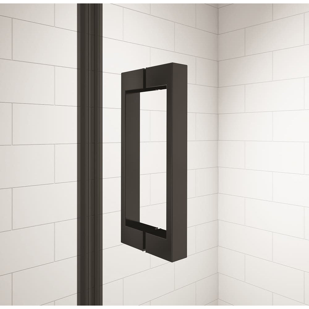 Merlyn Ionic Essence Frameless Black Sliding Shower Door