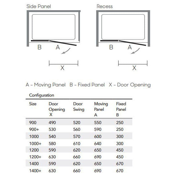 Merlyn Ionic Essence Frameless Hinge And Inline Shower Door