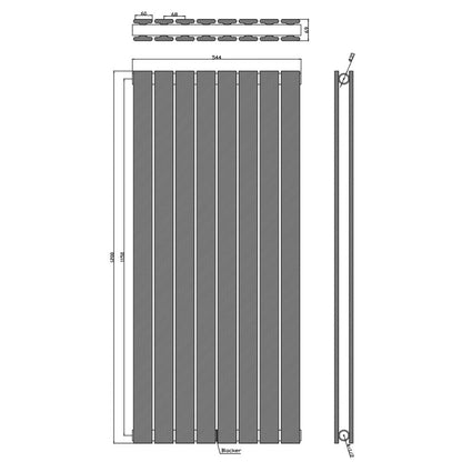 Luxe81 Bravo Double Vertical Designer Radiator