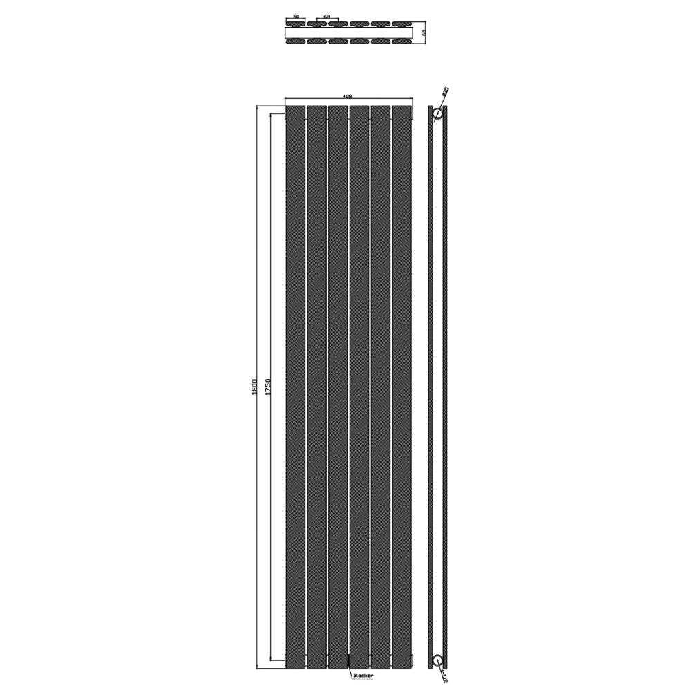 Luxe81 Bravo Double Vertical Designer Radiator