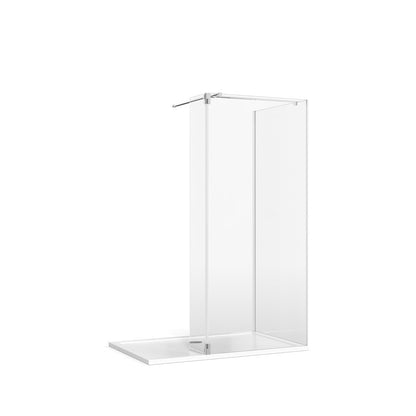 Burlington Glass Corner with Hinged Deflector (T Bracing Bar)