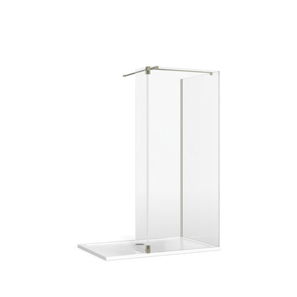 Burlington Glass Corner with Hinged Deflector (T Bracing Bar)