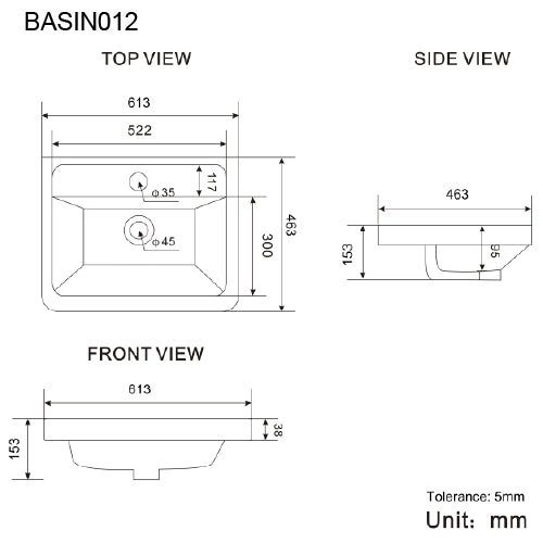 Luxe81 Ella Wall Hung Vanity Unit