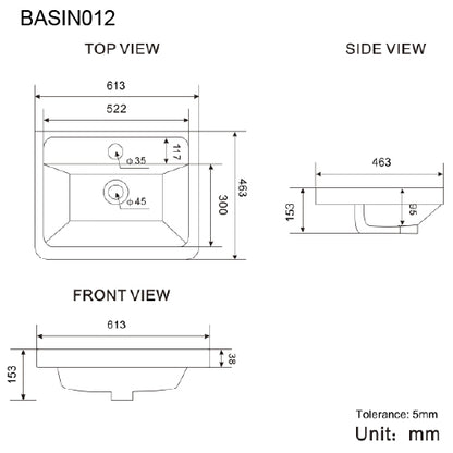 Luxe81 Ella Wall Hung Vanity Unit