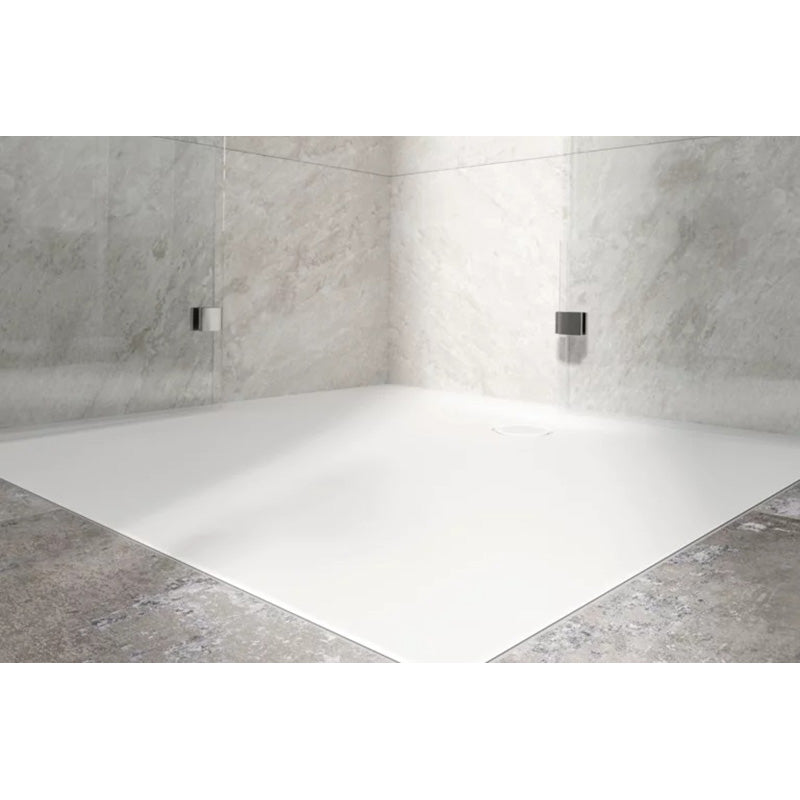 Bette Flat Shower Tray, Lifestyle View