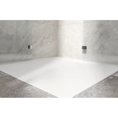 Bette Flat Shower Tray, Lifestyle View