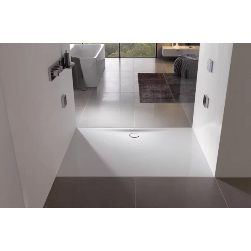 Bette Floor Side Shower Tray, Lifestyle View