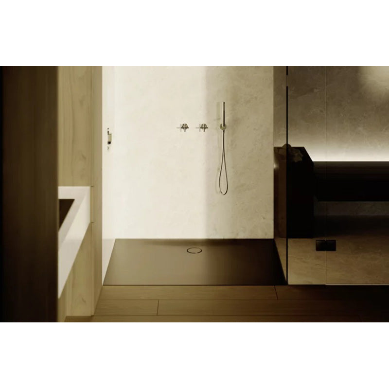 Bette Floor Side Shower Tray, Lifestyle View