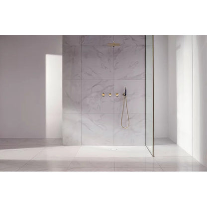 Bette Floor Side Shower Tray, Lifestyle View