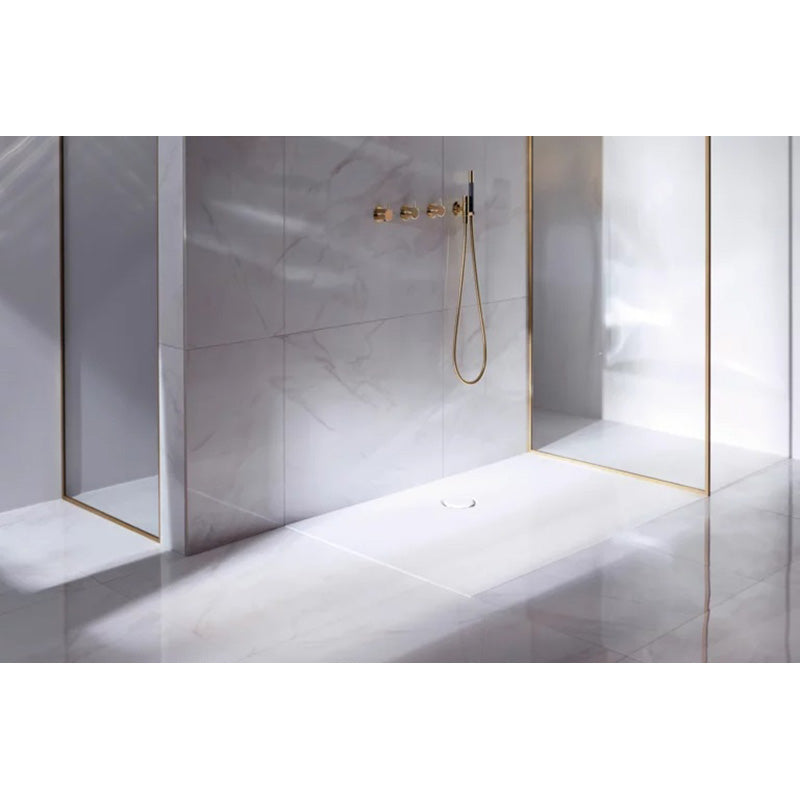 Bette Floor Side Shower Tray, Lifestyle View
