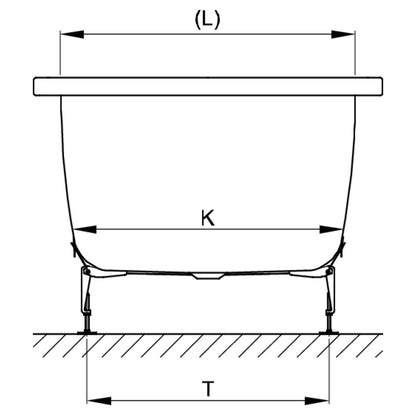 Bette Ocean Rectangular Steel Bath - Multiple Sizes Available | Includes Legs