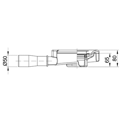 Bette Floor Shower Waste | 370 x 210 x 80 mm | High Capacity 0.85 l/s