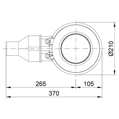 Bette Floor Shower Waste | 370 x 210 x 80 mm | High Capacity 0.85 l/s