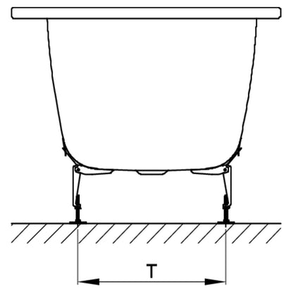Bette Starlet Steel Bath - Designed for Two | Includes Legs