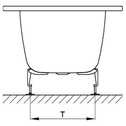 Bette Starlet I Steel Bath - Multiple Sizes Available | Includes Legs