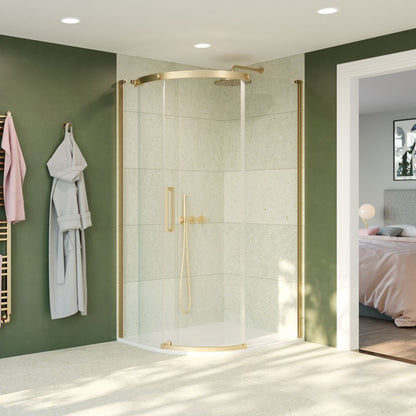 Crosswater Optix OXQSFC10X8_L 10 Offset Quadrant