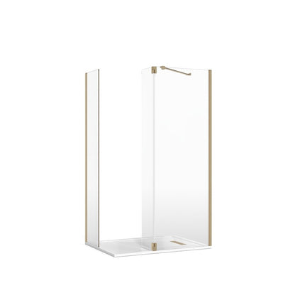 Crosswater Gallery 8 Corner with Hinged Deflector (Angled Bracing Bar)