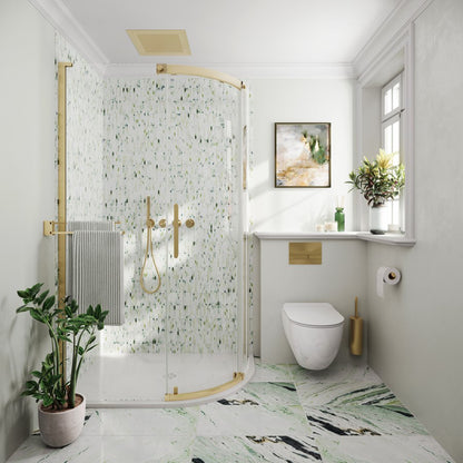 Crosswater Optix OXQSFC10X8_L 10 Offset Quadrant