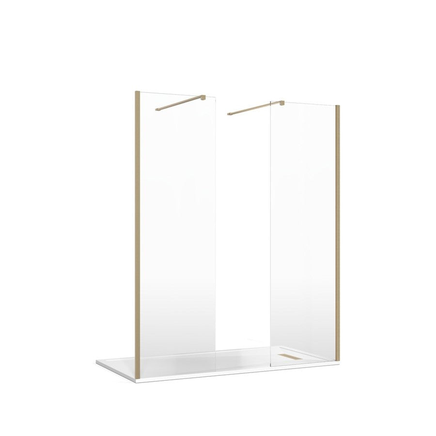 Crosswater Gallery 8 Recess with Double Panel (Wall Bracing Bar)