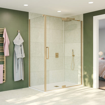 Crosswater Optix 10 Pivot Door with Inline Panel