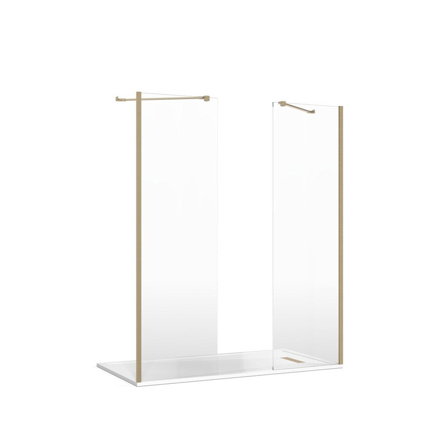 Crosswater Gallery 8 Recess with Double Panel (Angled Bracing Bar)