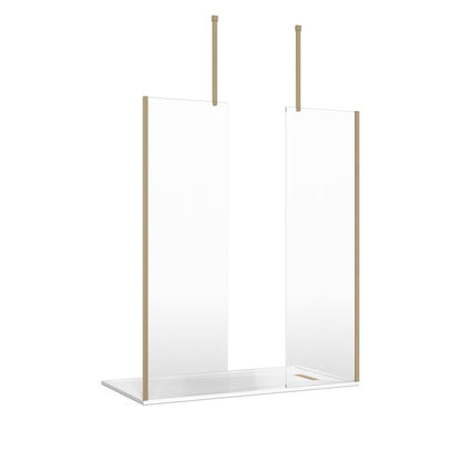 Crosswater Gallery 8 Recess with Double Panel (Ceiling Bracing Bar)