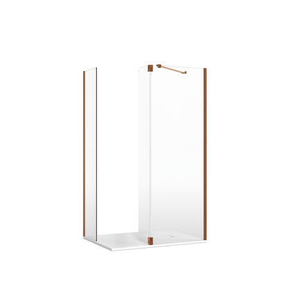 Crosswater Gallery 8 Corner with Hinged Deflector (Angled Bracing Bar)