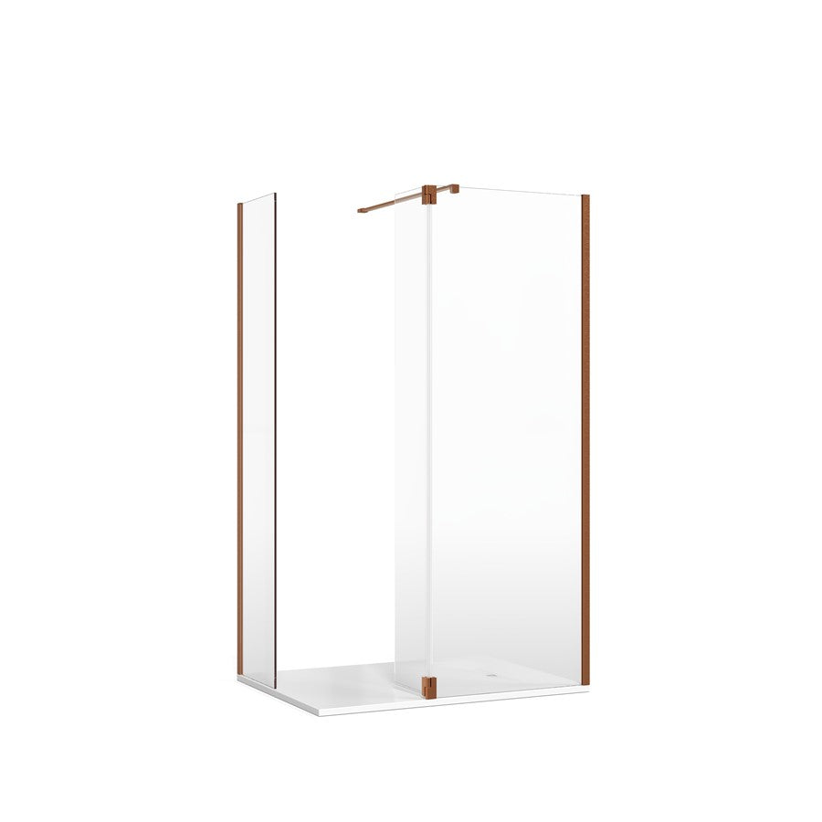 Crosswater Gallery 8 Corner with Hinged Deflector (Wall Bracing Bar)