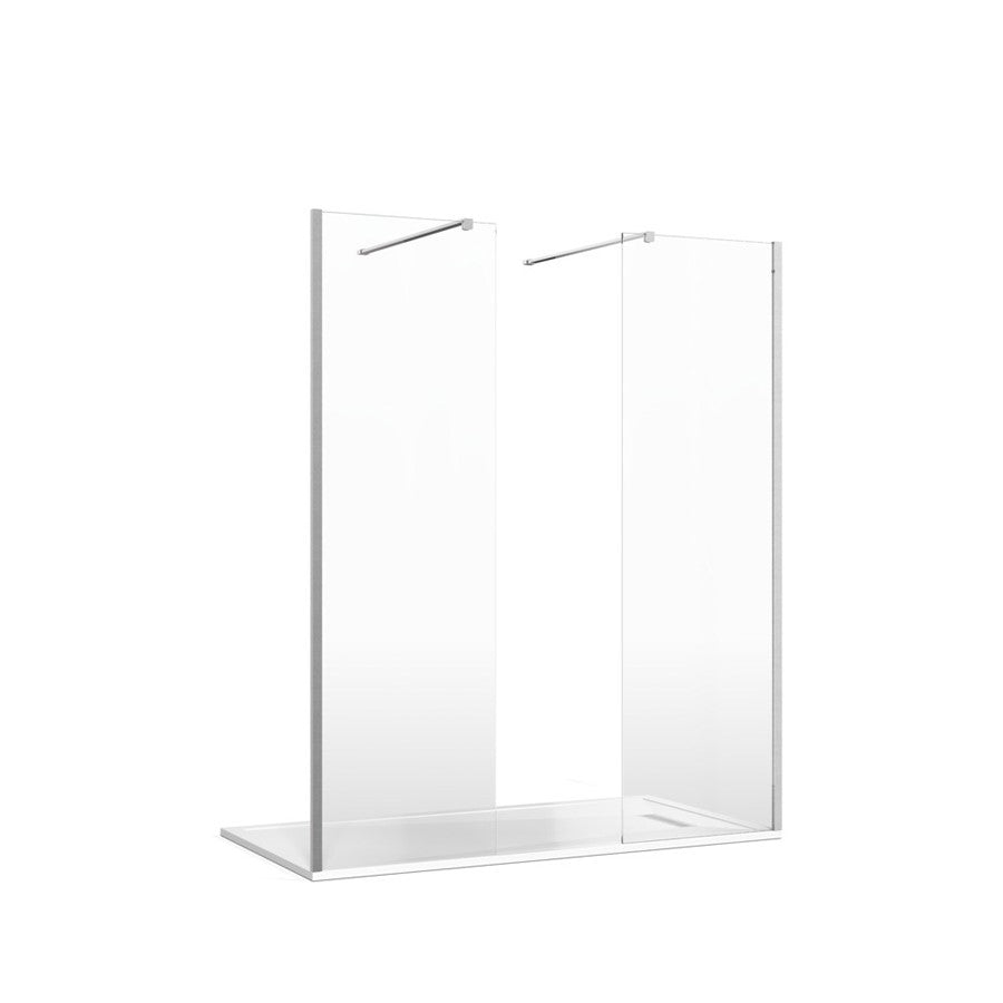 Crosswater Gallery 8 Recess with Double Panel (Wall Bracing Bar)