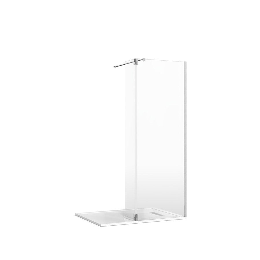 Crosswater Gallery 8 Recess with Hinged Deflector (Wall Bracing Bar)