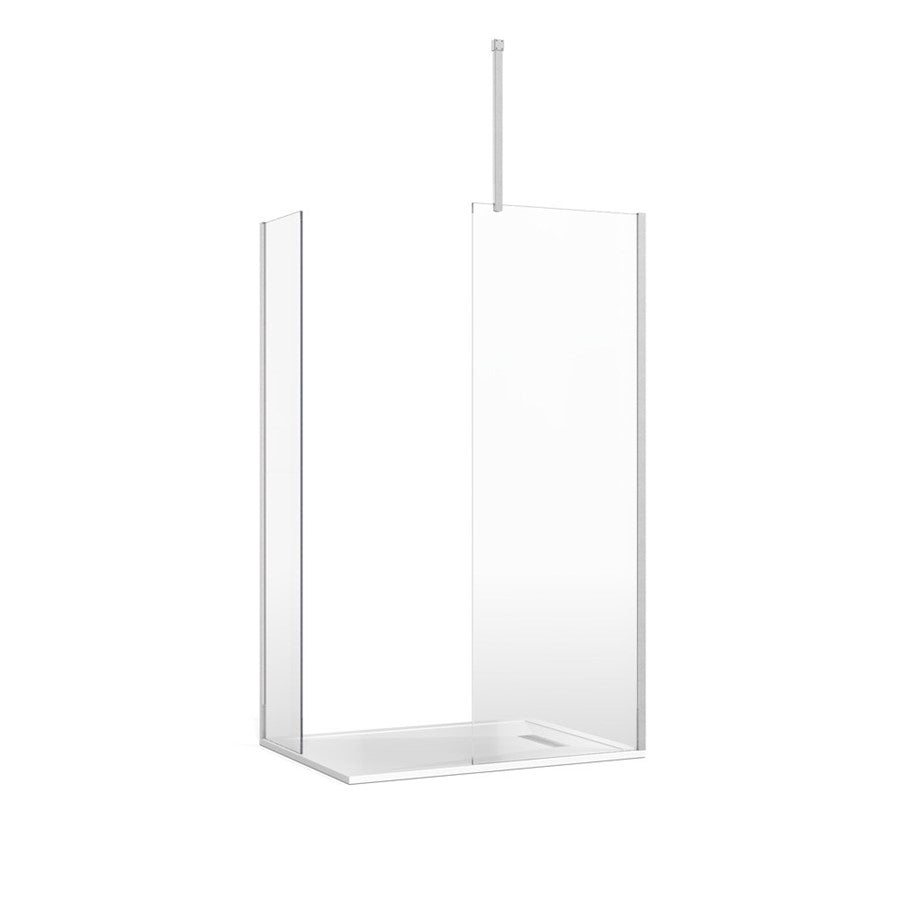Crosswater Gallery 8 Corner with End Panel (Ceiling Bracing Bar)