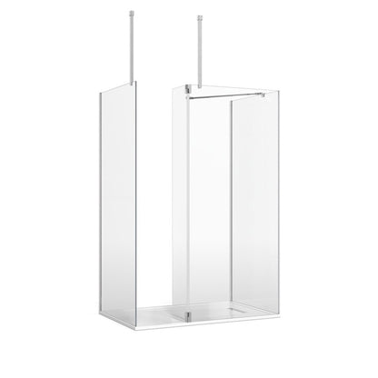 Crosswater Gallery 8 Three Sided with Hinged Deflector (Angled/Ceiling Bars)