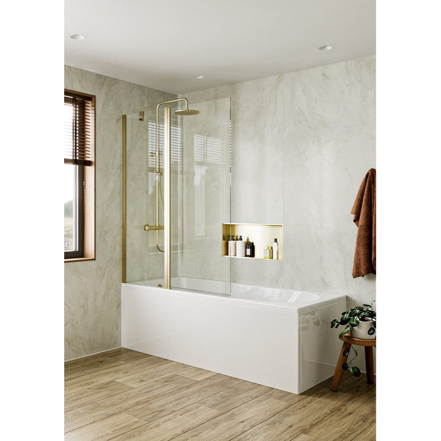 Crosswater Clear 6 Double Bath Screen