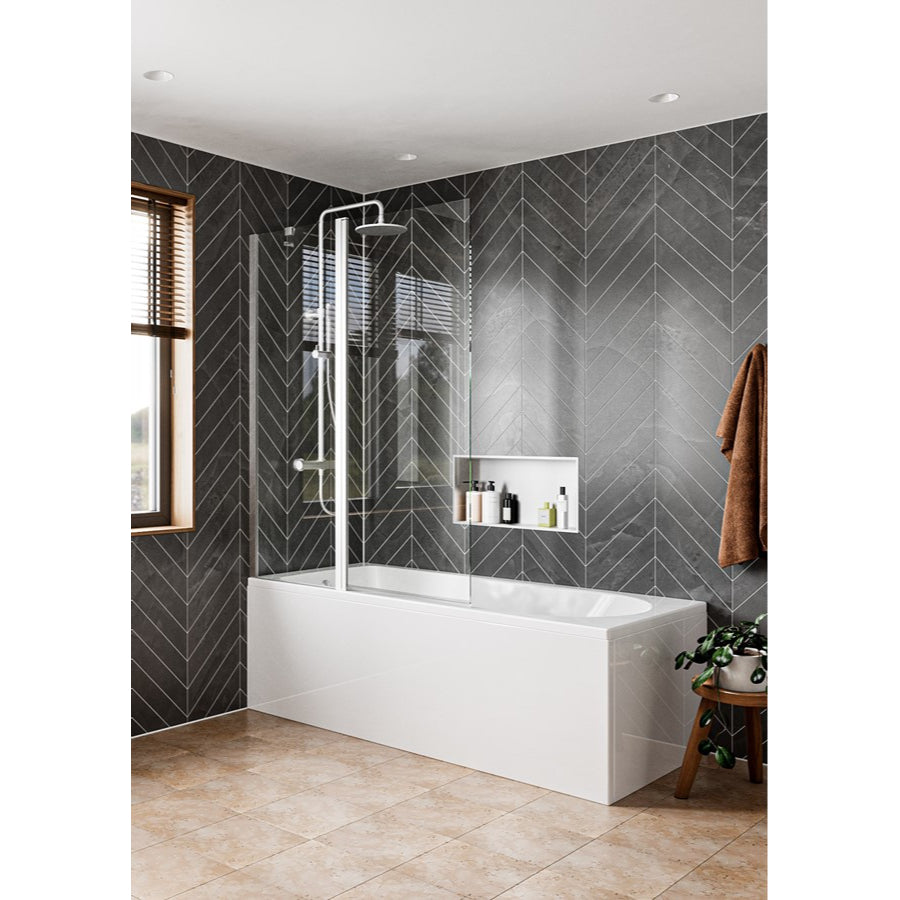 Crosswater Clear 6 Double Bath Screen
