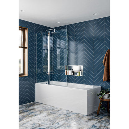 Crosswater Clear 6 Double Bath Screen